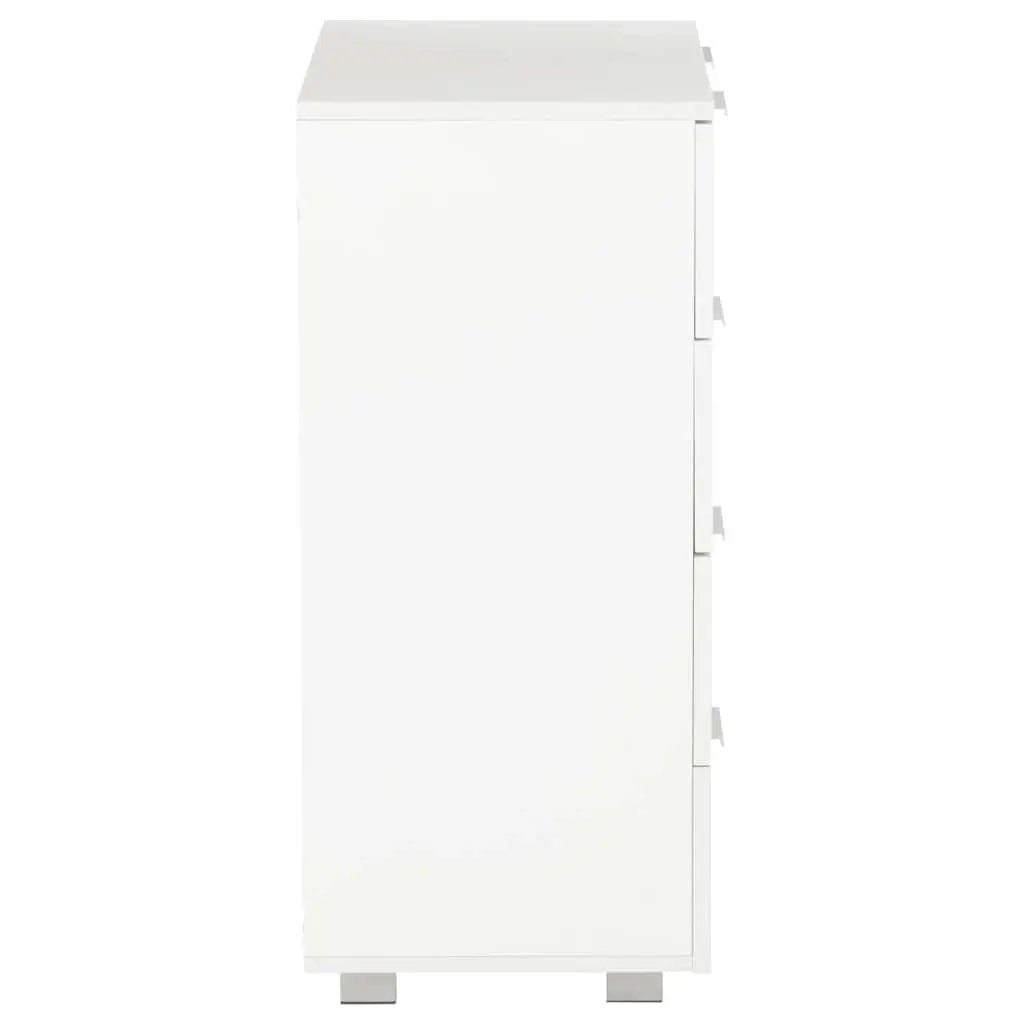 High Gloss White Chest of Drawers 8-Drawer Sideboard Storage Cabinet Bedroom