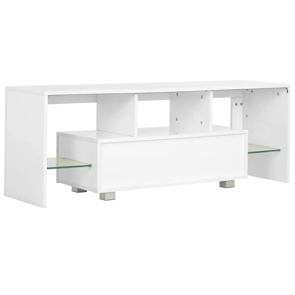 White High Gloss TV Cabinet with LED Lights