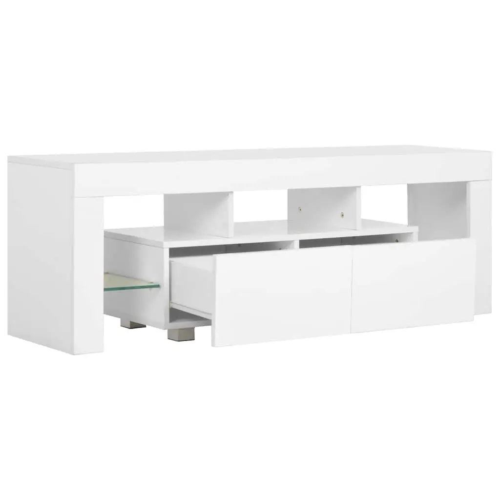 White High Gloss TV Cabinet with LED Lights