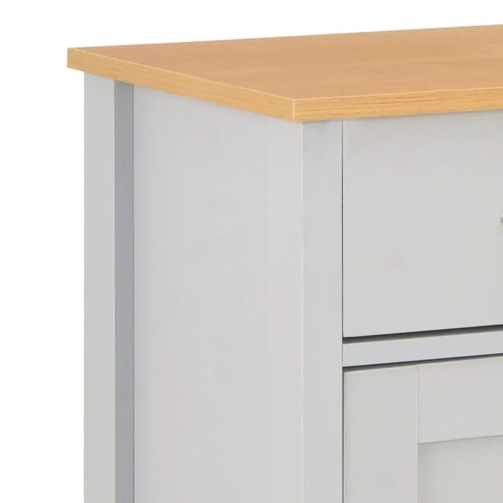 Grey Storage Sideboard Cabinet with Drawers and Doors