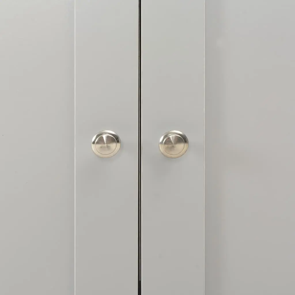 Grey Storage Sideboard Cabinet with Drawers and Doors
