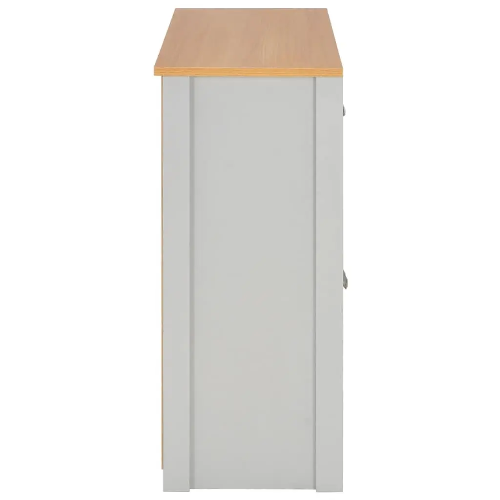 Grey Sideboard Storage Cabinet with 2 Drawers and 3 Doors