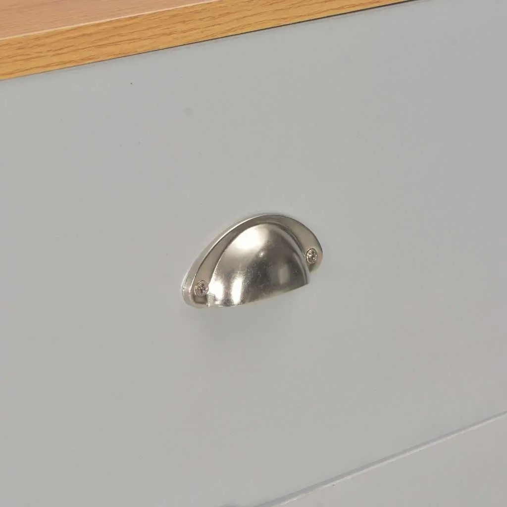 Grey Sideboard Storage Cabinet with 2 Drawers and 3 Doors