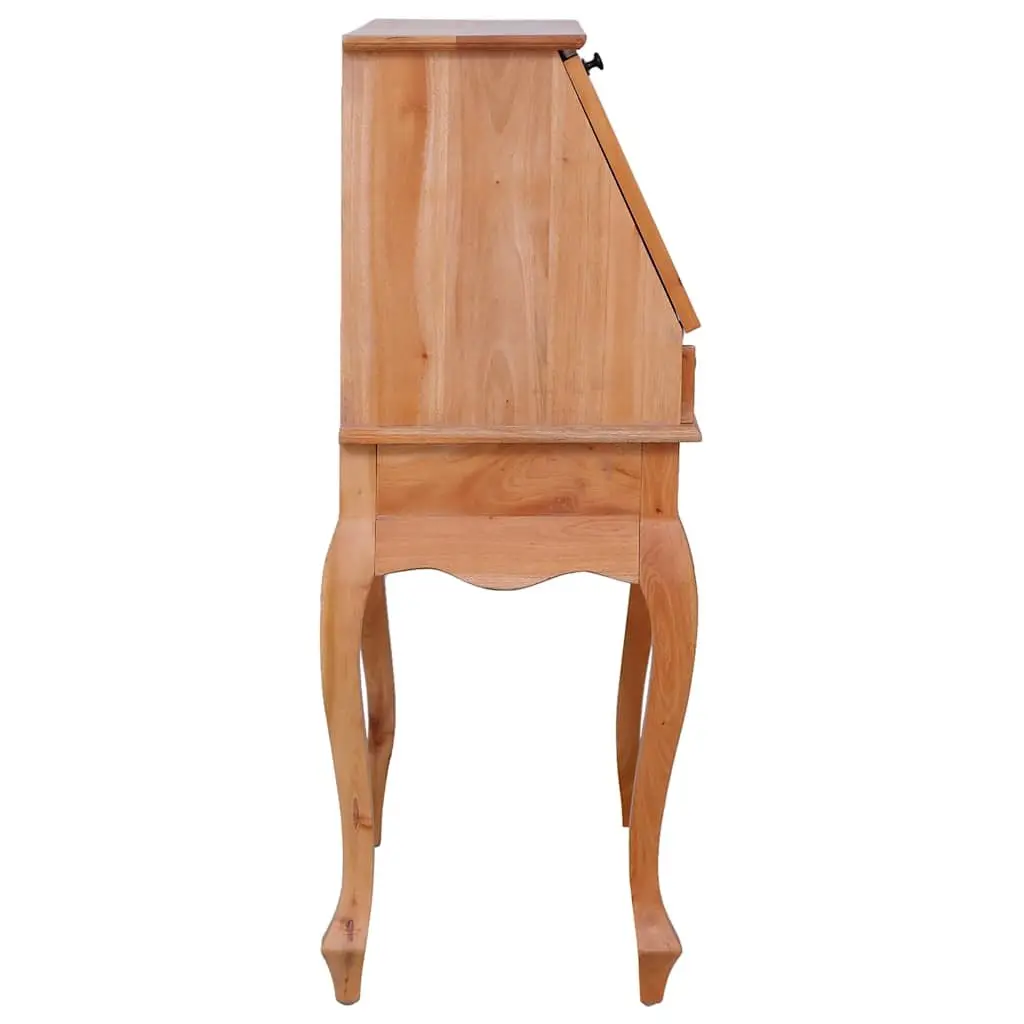 Secretary Desk Vintage Style Solid Mahogany Wood Flip Board Brown 78W x 42D x 103H cm