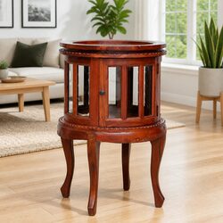 Brown Glass Display Vitrine Cabinet for Stylish Storage