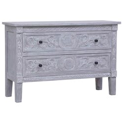 Sideboard Cabinet with 2 Drawers 90x30x60 cm Storage Furniture Grey