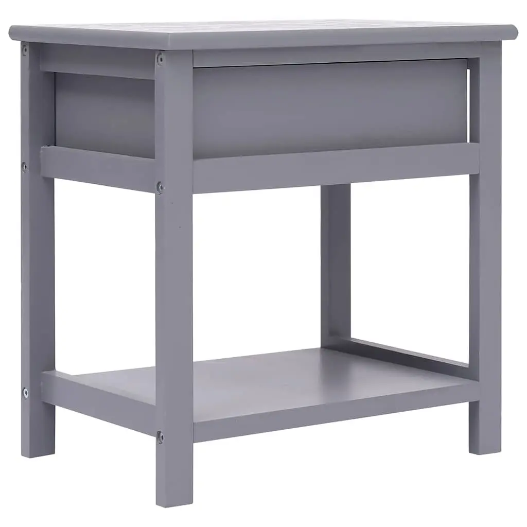 Grey Bedside Tables 2 pcs 40x29x42 cm