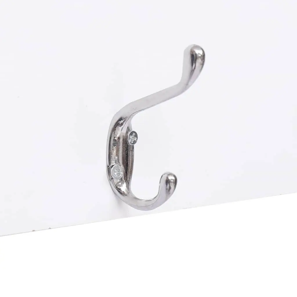 Wall Mounted Coat Rack Family Design 74x29.5cm White Hanging Organizer
