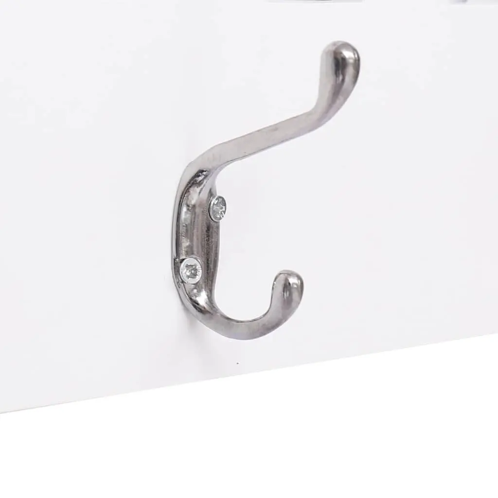 Wall Mounted Coat Rack Welcome Lettering 5 Hooks Home Entryway Storage Organiser