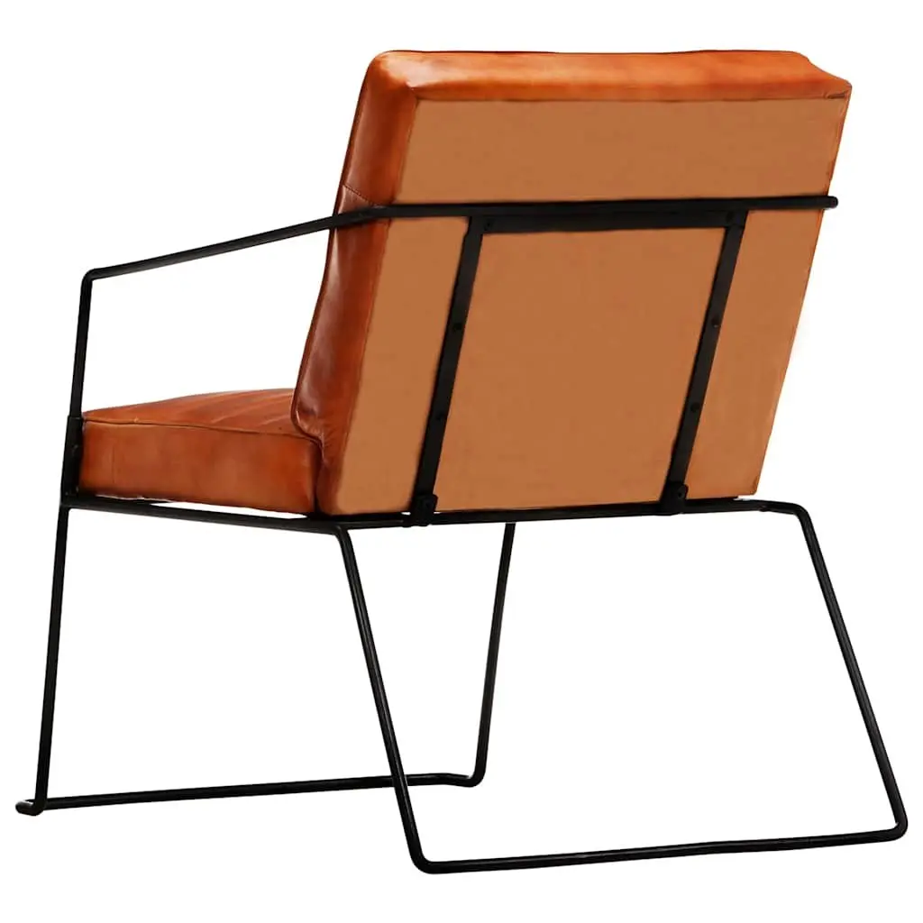Brown Leather Armchair for Relaxing
