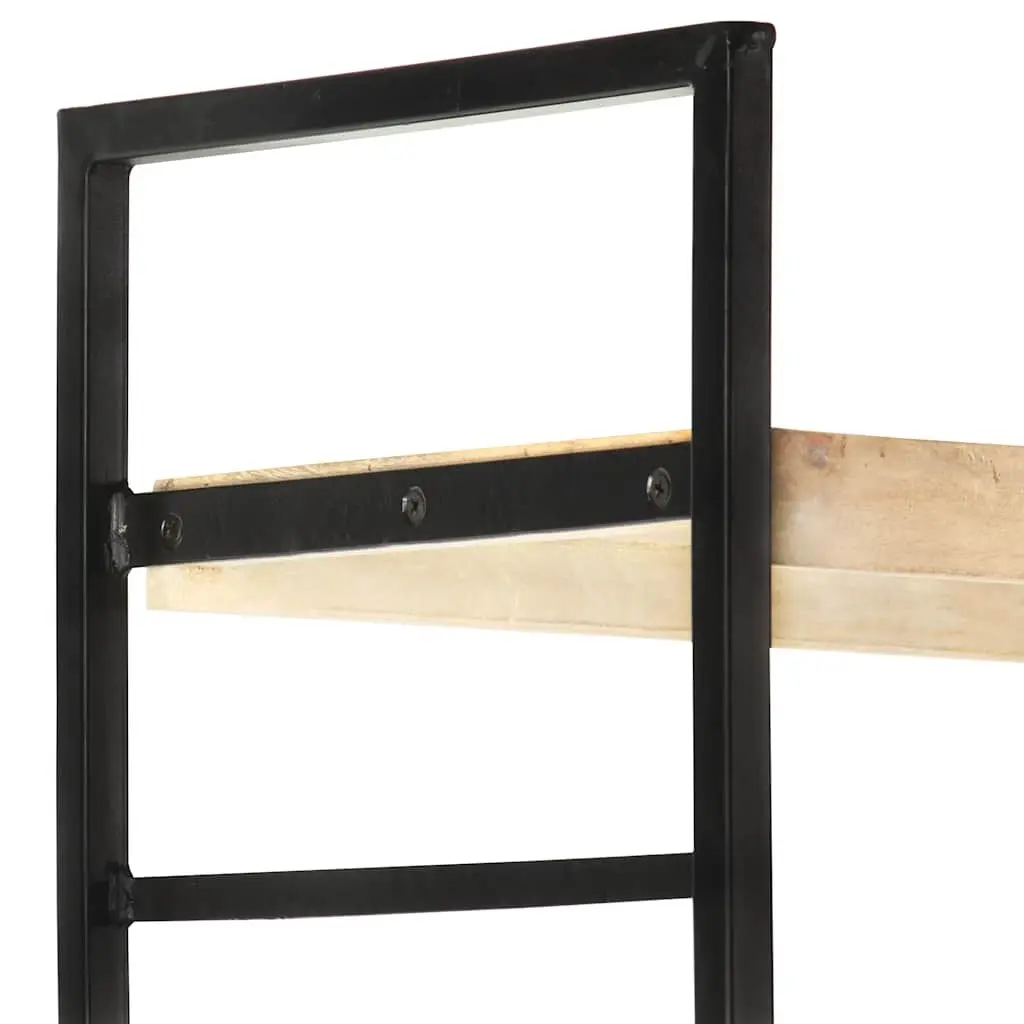 4-Tier Solid Mango Wood Bookcase 80x30x180 cm