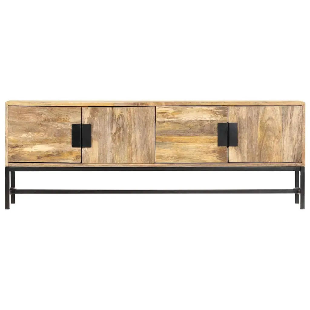 TV Cabinet in Brown Solid Mango Wood
