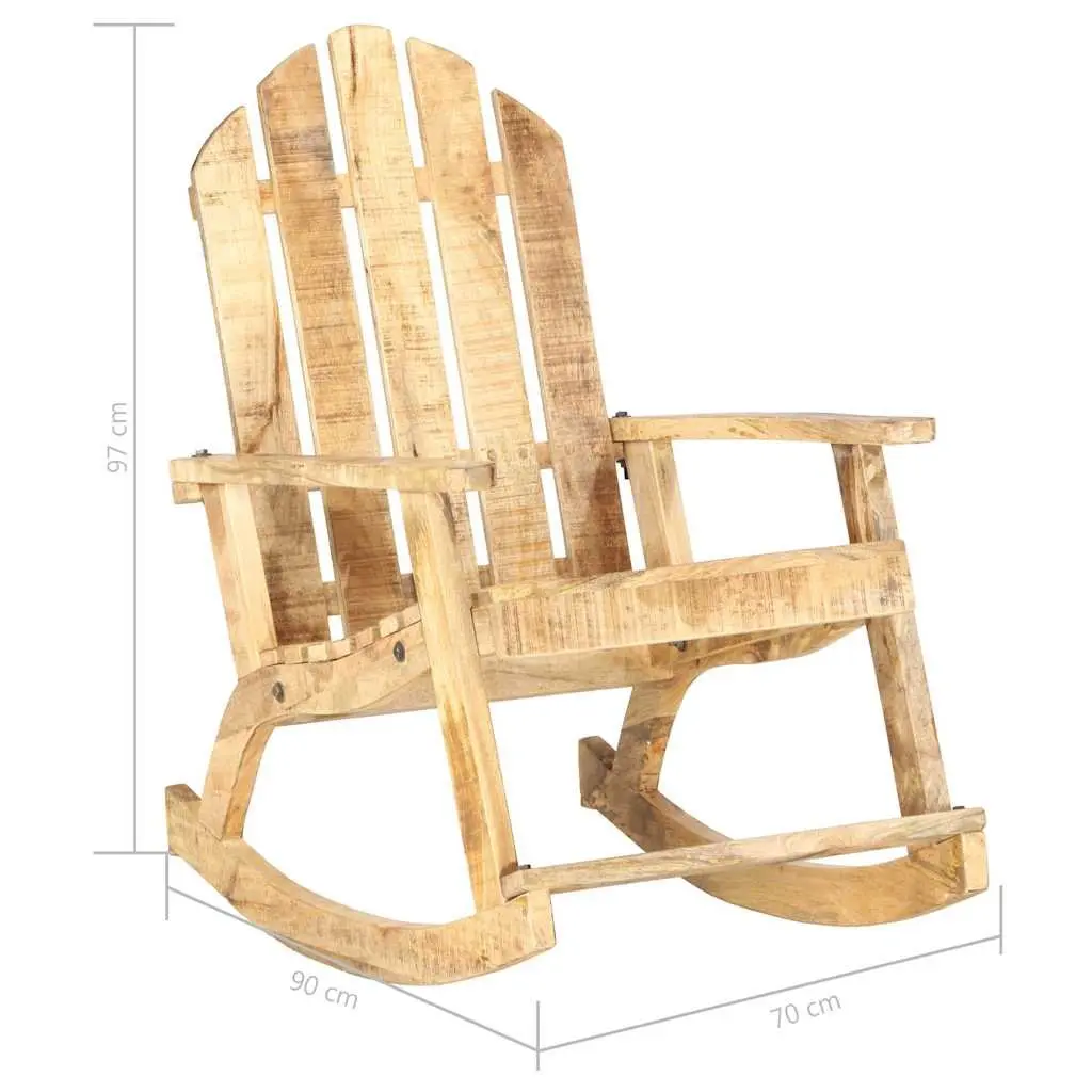 Outdoor Wooden Rocking Chair for Relaxation