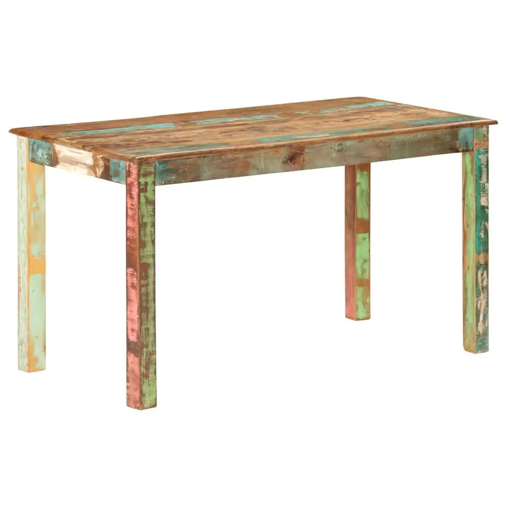 Dining Table Antique Solid Reclaimed Wood 140x70x76cm