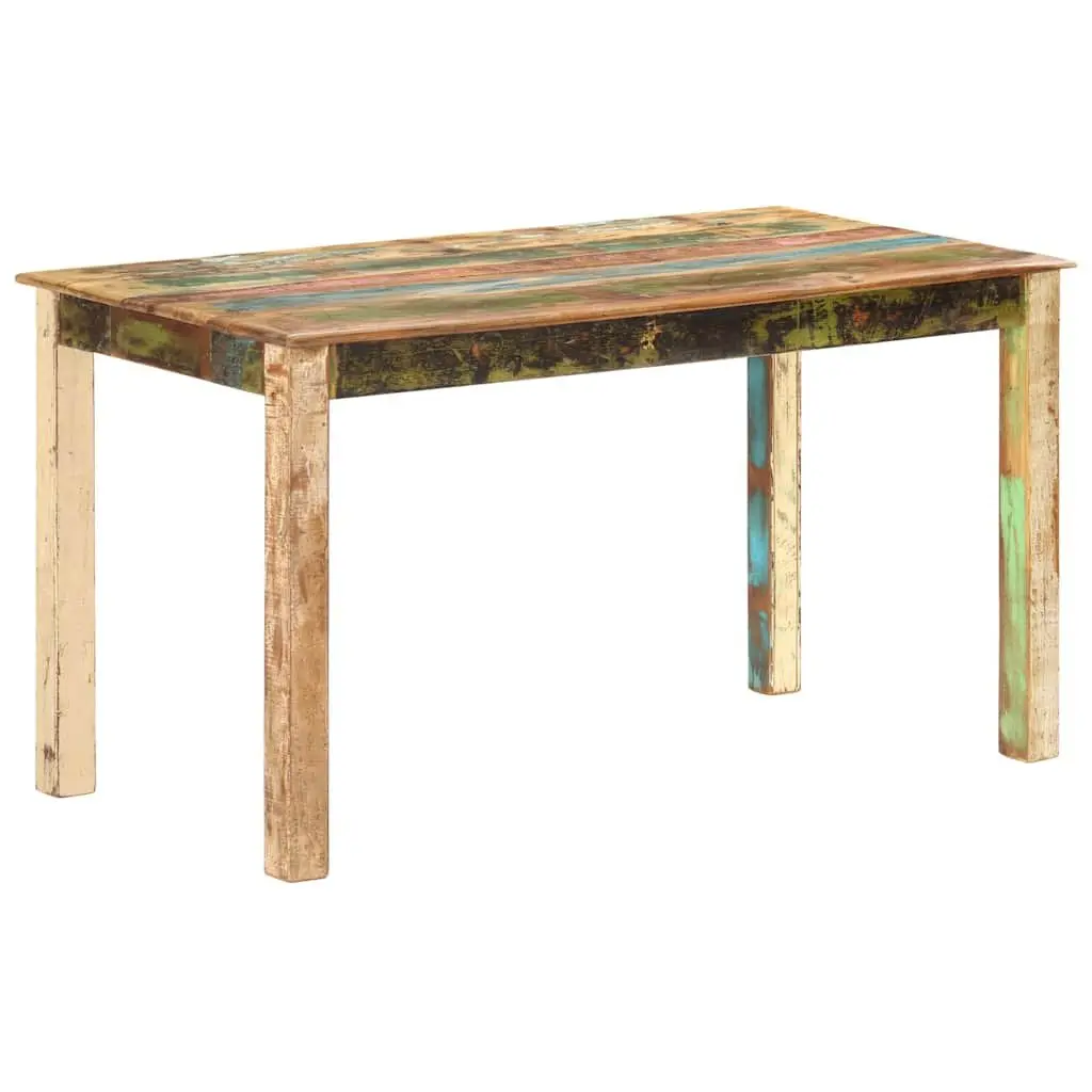 Dining Table Antique Solid Reclaimed Wood 140x70x76cm