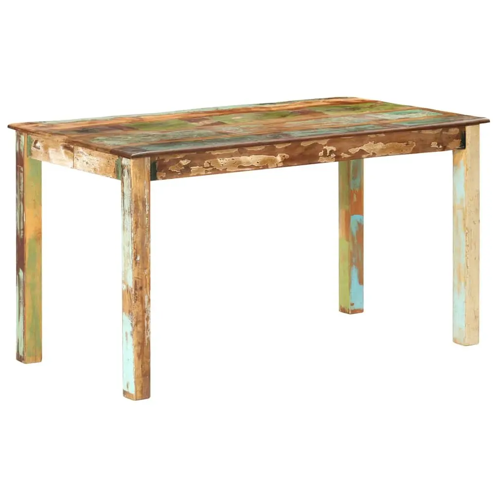 Dining Table Antique Solid Reclaimed Wood 140x70x76cm