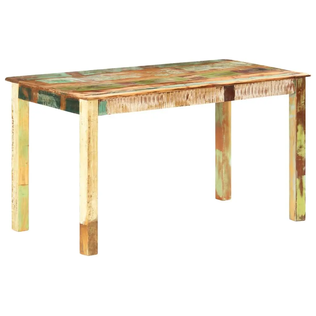Dining Table Antique Solid Reclaimed Wood 140x70x76cm