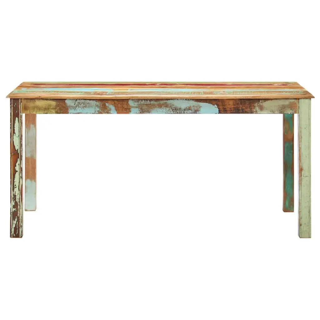 Dining Table Antique Style 160x80x76 cm Solid Reclaimed Tropical Wood