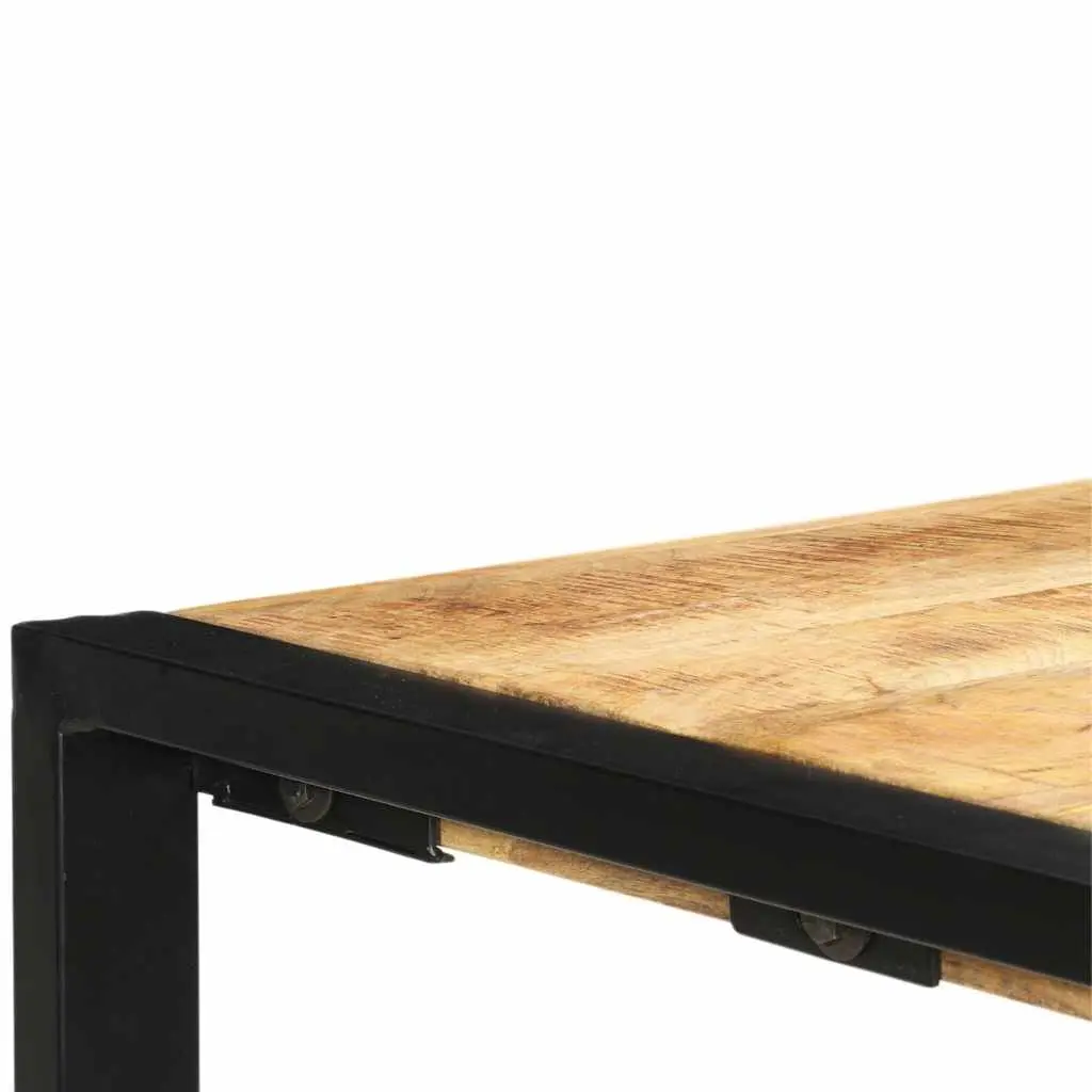 End Table Console 150x35x76cm Solid Mango Wood Industrial Steel Legs Hall