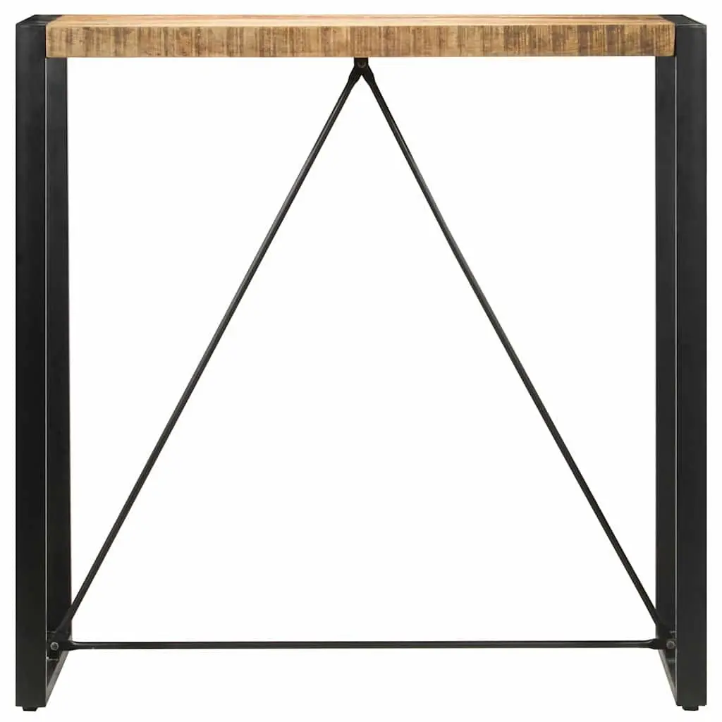 Bar Table Industrial Retro Style Solid Mango Wood 110cm x 60cm x 110cm