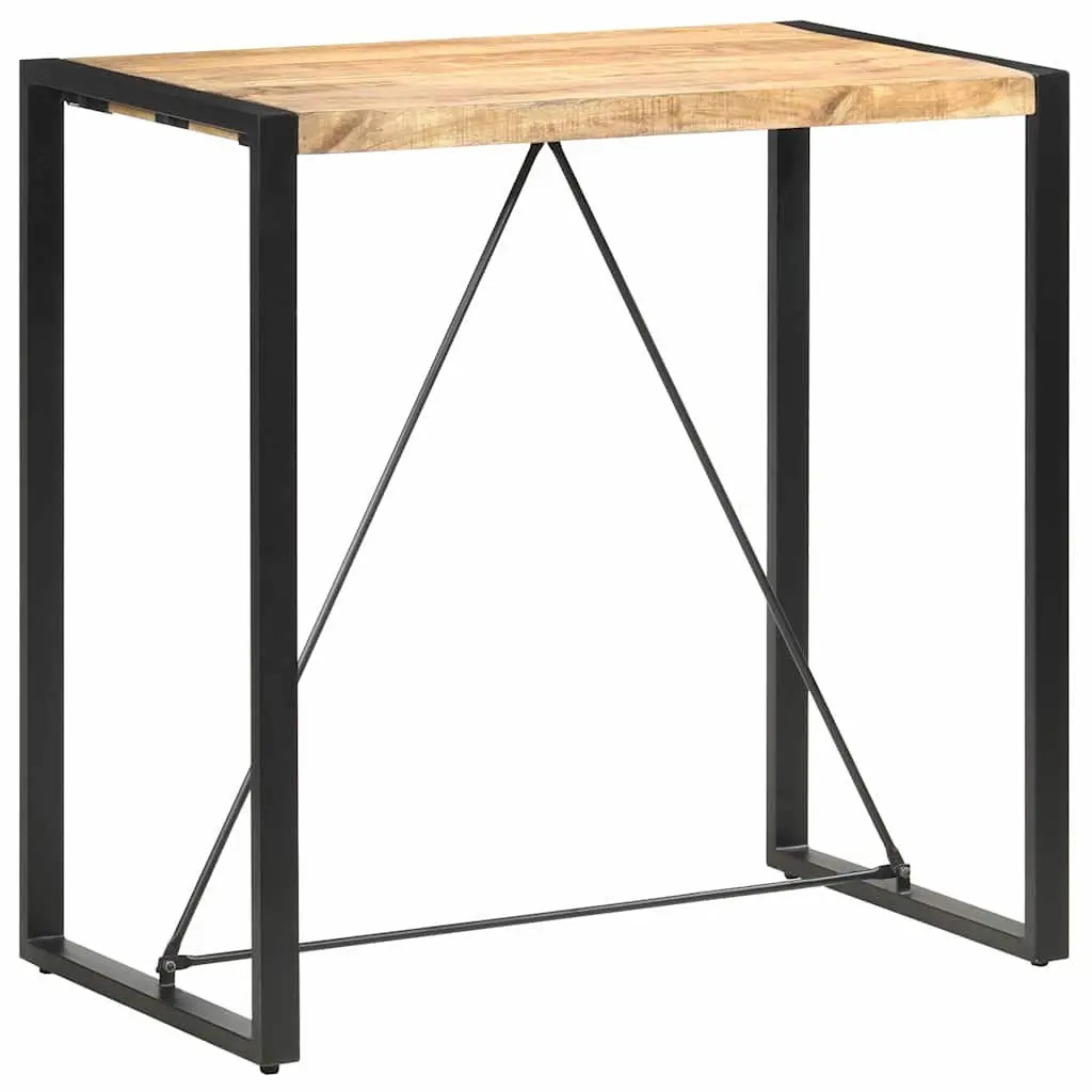 Bar Table Industrial Retro Style Solid Mango Wood 110cm x 60cm x 110cm