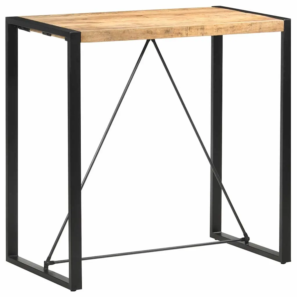 Bar Table Industrial Retro Style Solid Mango Wood 110cm x 60cm x 110cm