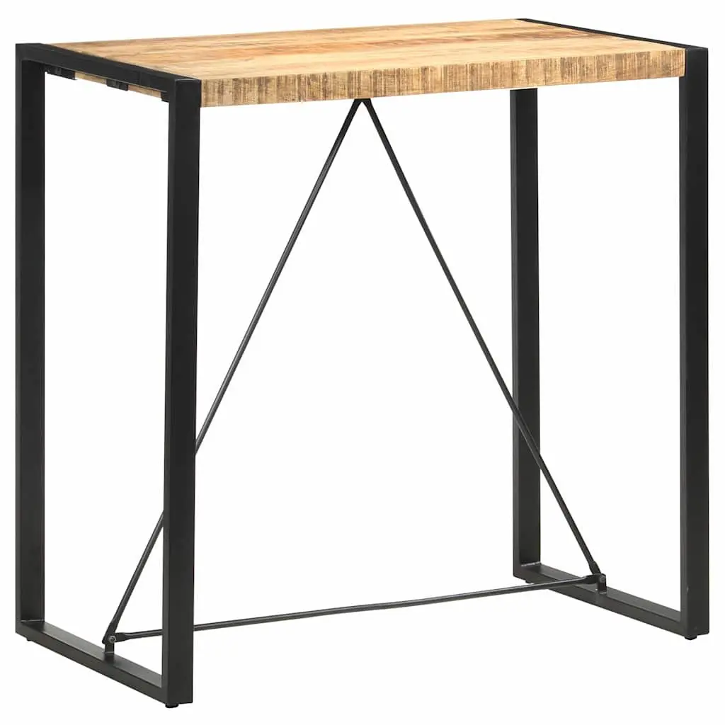 Bar Table Industrial Retro Style Solid Mango Wood 110cm x 60cm x 110cm
