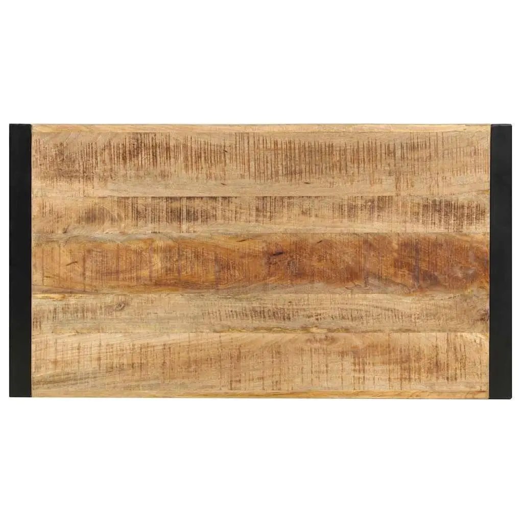 Bar Table Industrial Retro Style Solid Mango Wood 110cm x 60cm x 110cm