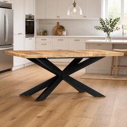 Warm Solid Mango Wood Dining Table 180x90x76cm