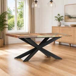 Solid Reclaimed Wood Dining Table 180x90x76 cm