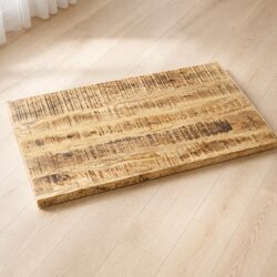 Rustic Solid Wood Table Top 60x60cm Brown Mango