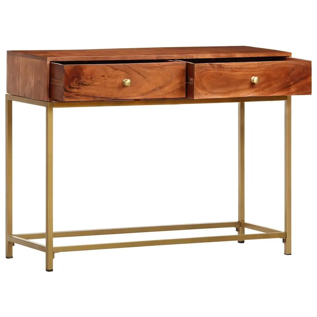 Wooden Console Table for Entryway 100x35x76 cm