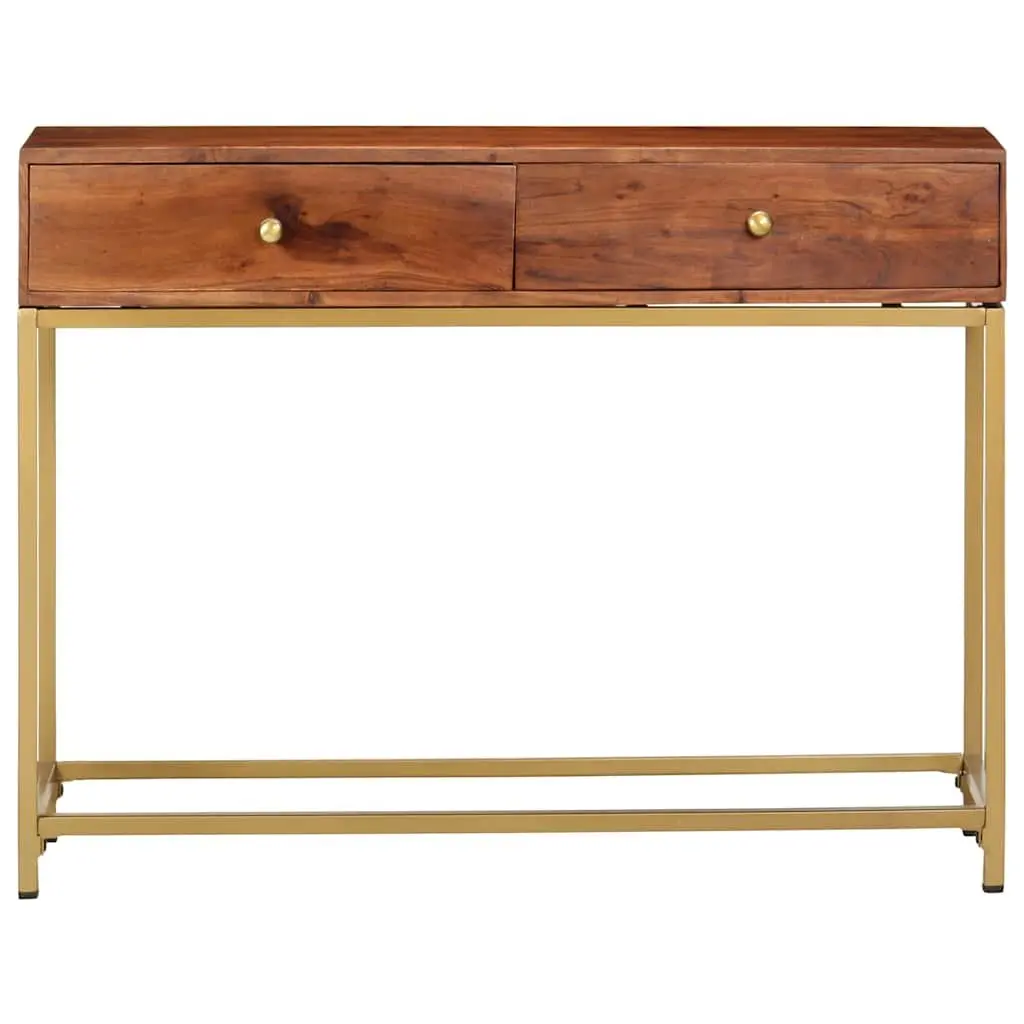 Wooden Console Table for Entryway 100x35x76 cm