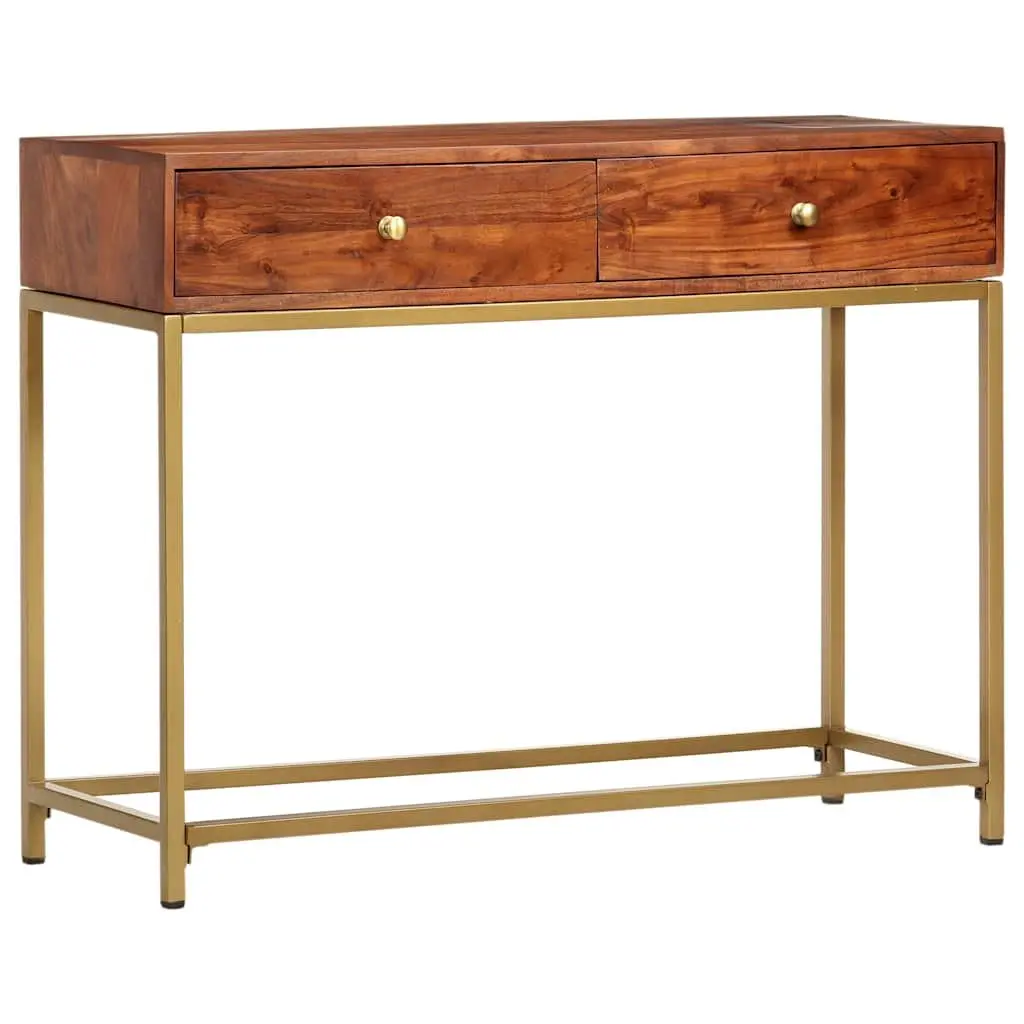 Wooden Console Table for Entryway 100x35x76 cm