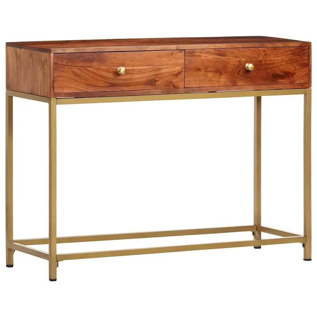 Wooden Console Table for Entryway 100x35x76 cm