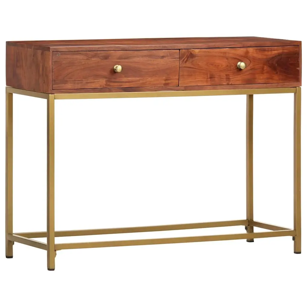 Wooden Console Table for Entryway 100x35x76 cm