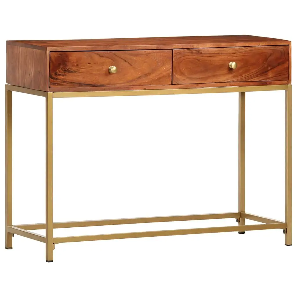 Wooden Console Table for Entryway 100x35x76 cm