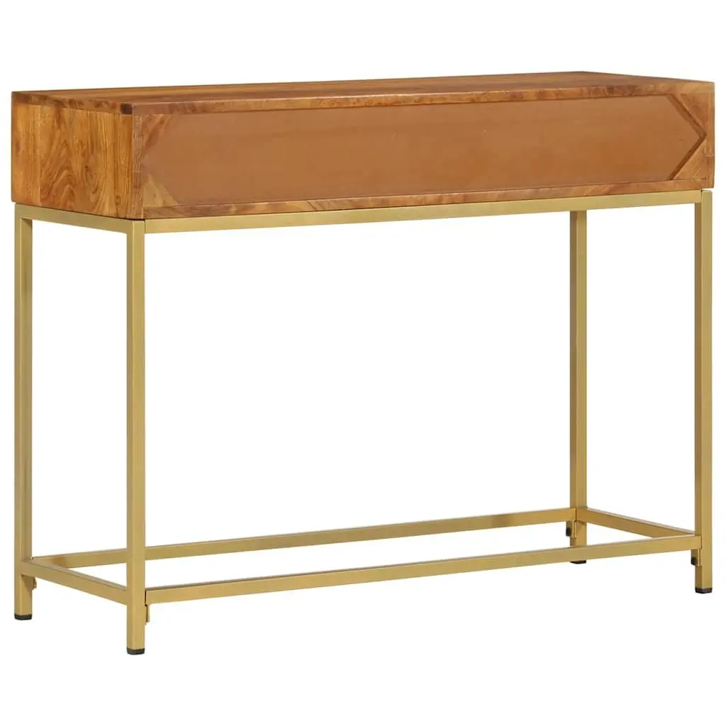 Wooden Console Table for Entryway 100x35x76 cm