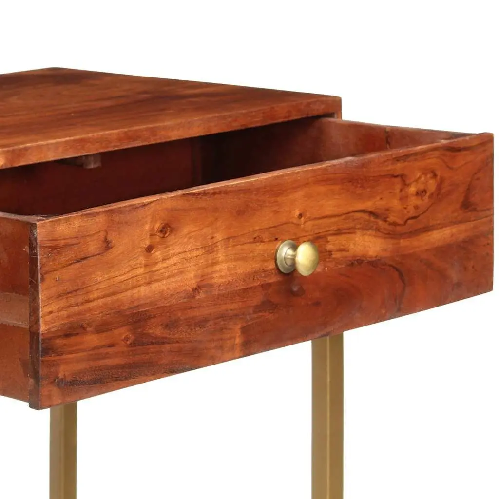 Wooden Console Table for Entryway 100x35x76 cm