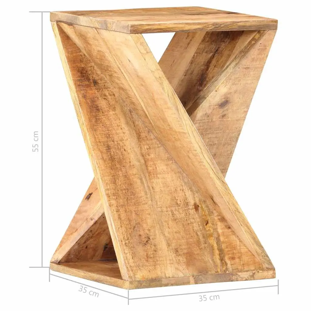 Mango Wood Side Table 35x35x55 cm for Home Use