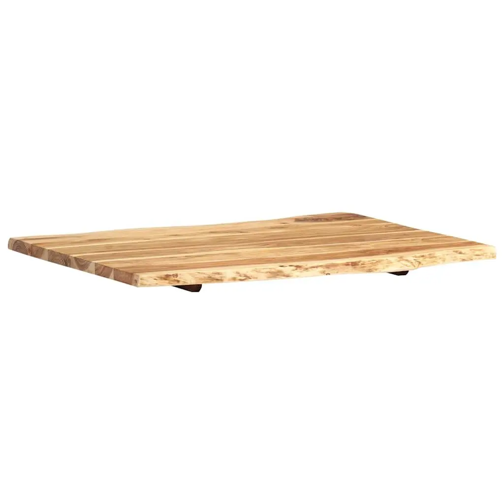 Solid Acacia Wood Table Top Live Edge Kitchen Dining Coffee Desk Surface 80cm