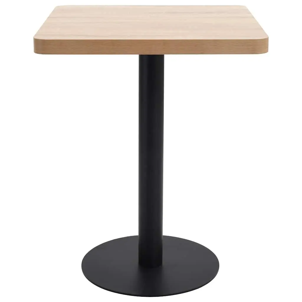 Light Brown Bistro Table for Dining Spaces