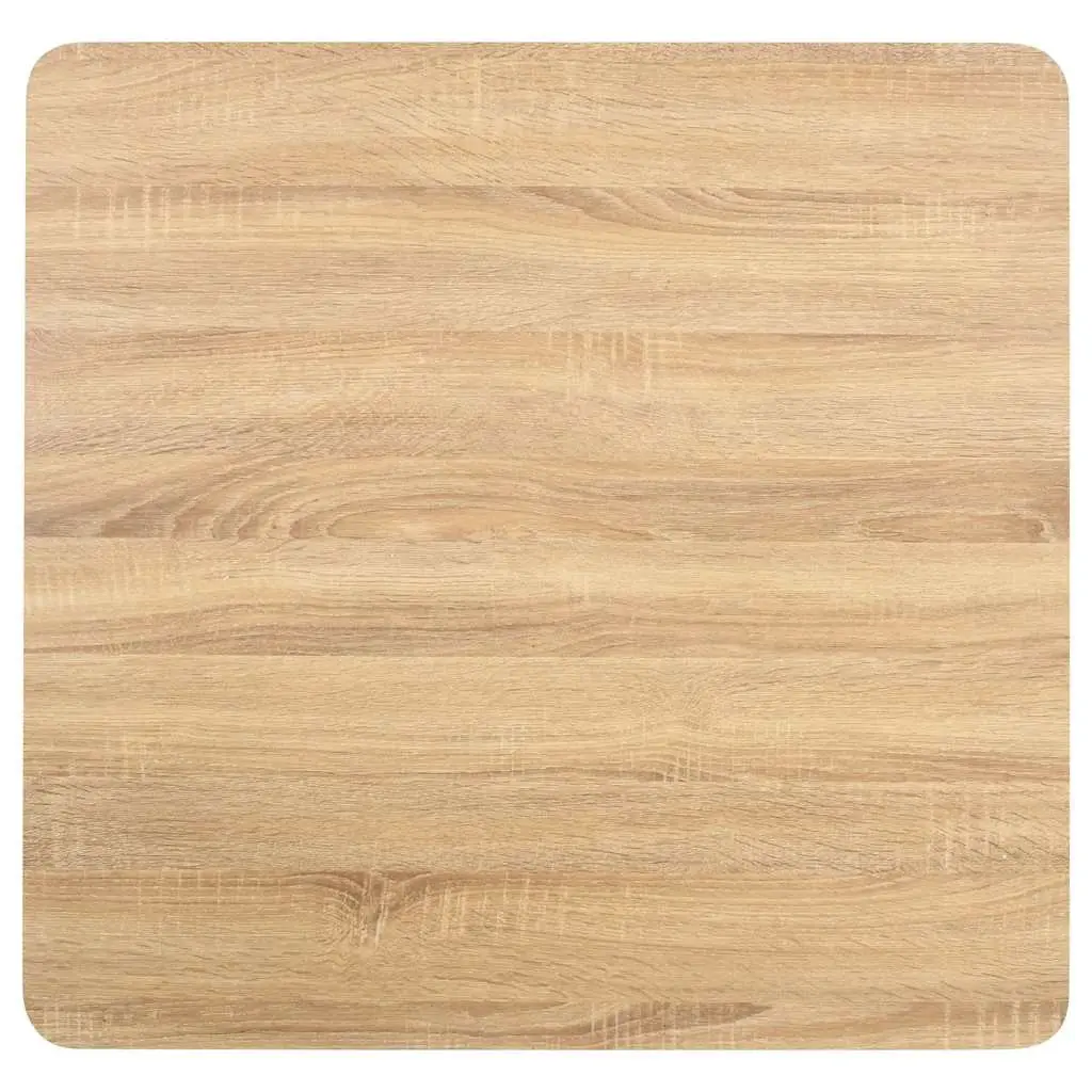 Brown Bistro Table 80x80cm with Steel Legs