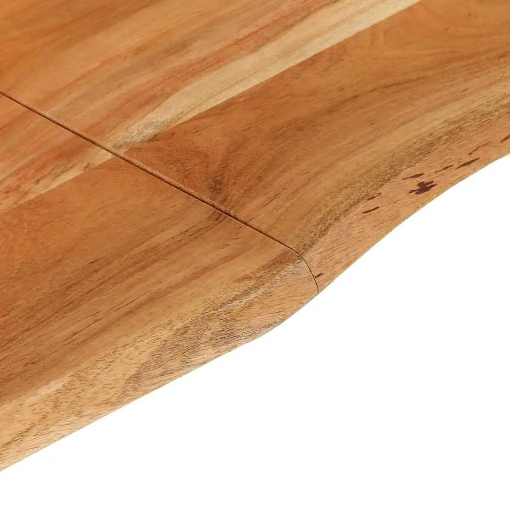 Dining Table Brown 180x90x76cm Solid Acacia Wood with Steel Legs
