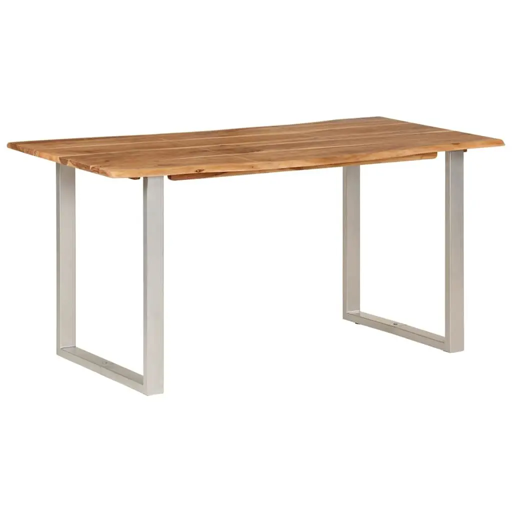 Dining Table Industrial Rustic 154x80x76cm Solid Acacia Wood