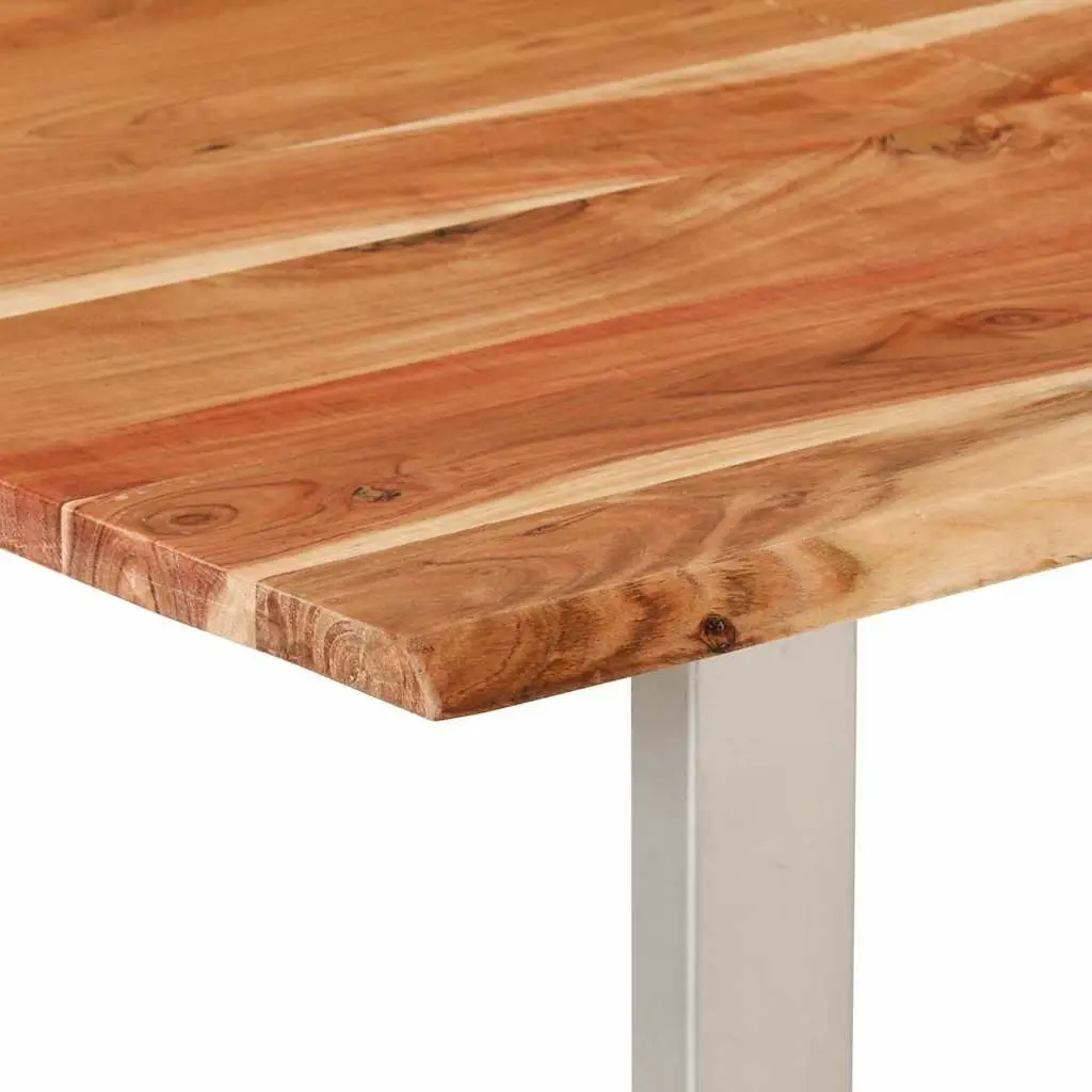 Dining Table Industrial Rustic 154x80x76cm Solid Acacia Wood