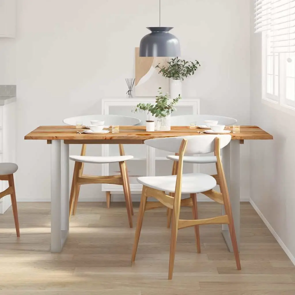 Dining Table Industrial Rustic 154x80x76cm Solid Acacia Wood