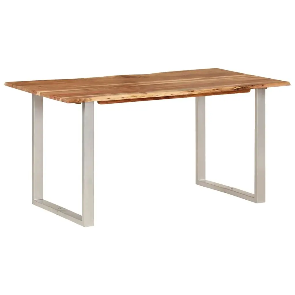 Dining Table Industrial Rustic 154x80x76cm Solid Acacia Wood