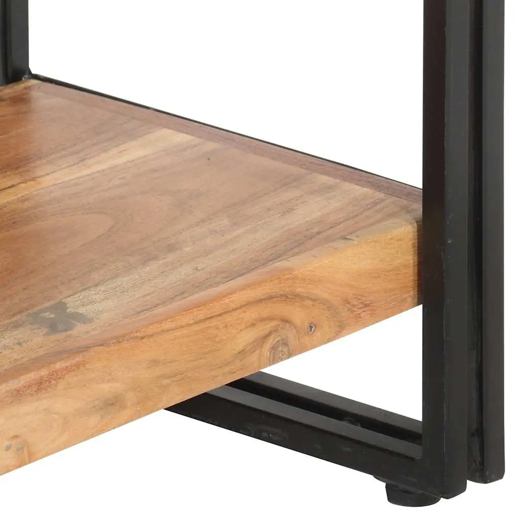 5-Tier Wooden Bookcase 90x30x180cm Industrial Standing Shelf Storage Display