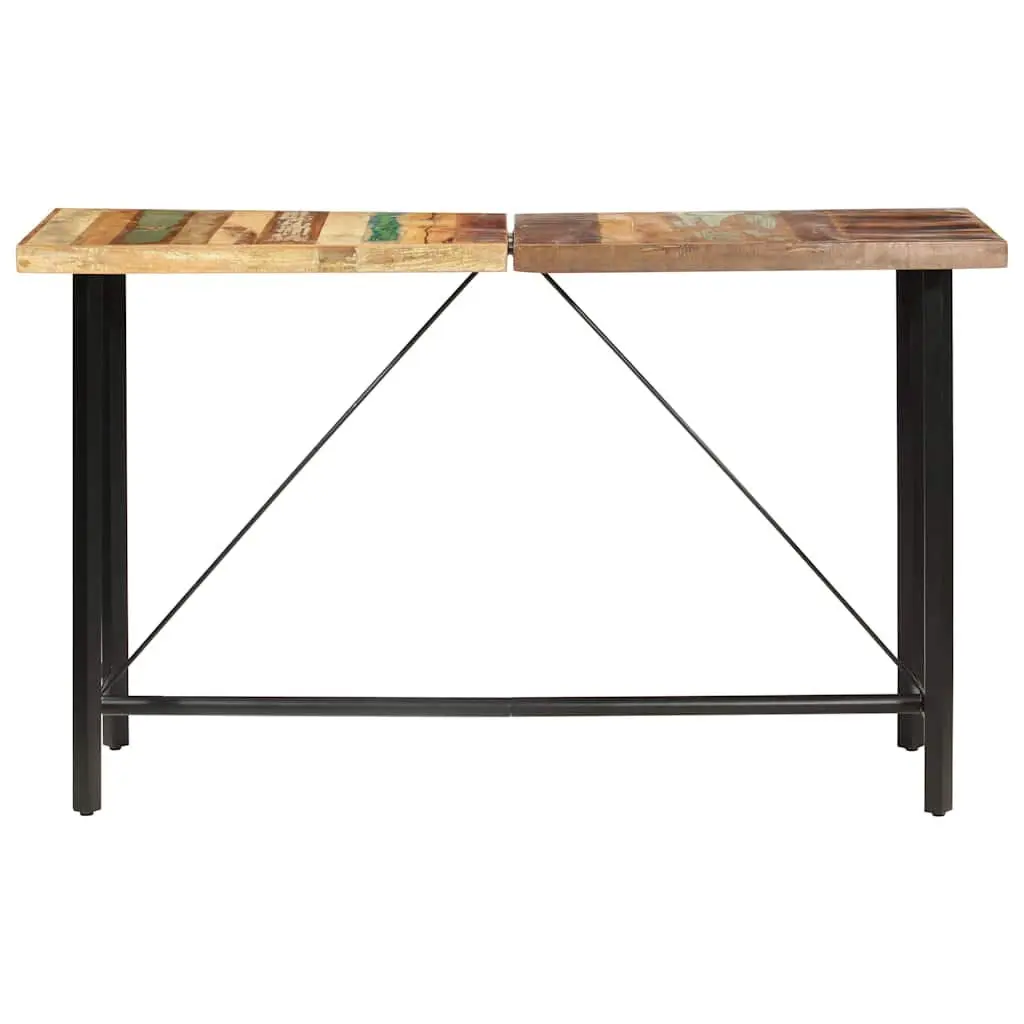 Bar Table Industrial 180x70x107 cm Solid Reclaimed Wood